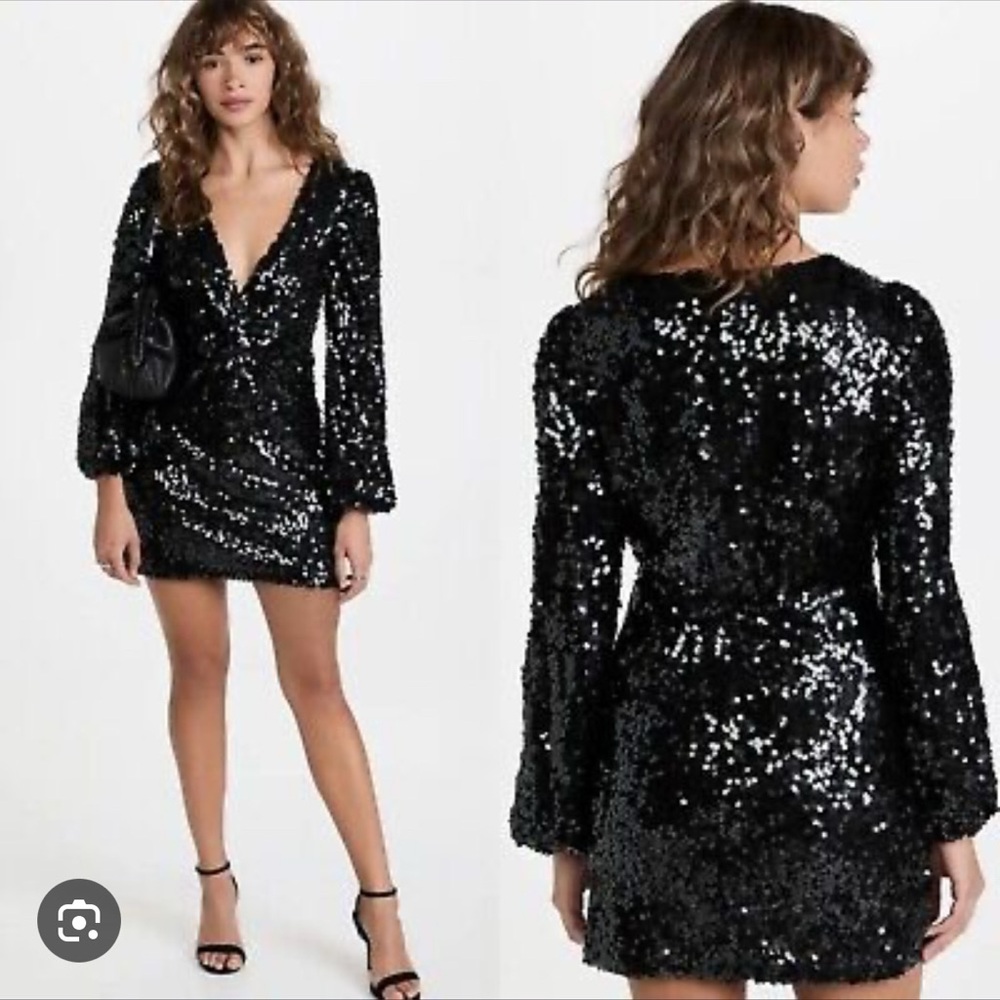 Wayf x Emma Leger collab sequin black dress